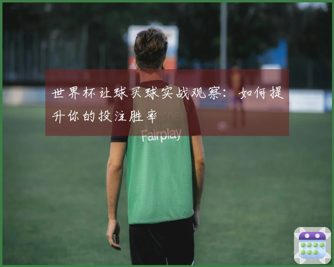 世界杯让球买球实战观察：如何提升你的投注胜率