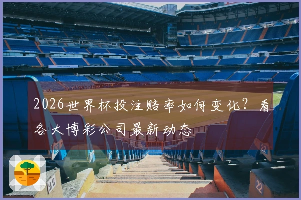2026世界杯投注赔率如何变化？看各大博彩公司最新动态